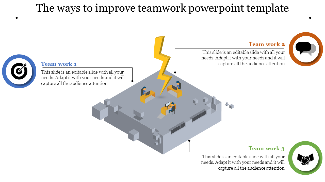 Business Teamwork PowerPoint Template Presentation